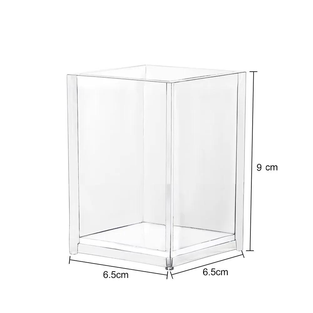 Batom transparente maquiagem cosmética acrílico pincel de maquiagem ferramenta caixa de armazenamento caso suporte de pincel de maquiagem organizador de mesa ferramenta de maquiagem - Image 1