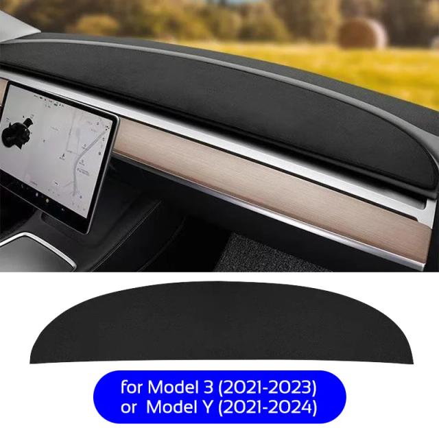 Capa Protetora Anti-UV para Painel Tesla Model 3 Y 2021-2026 Protetor Solar Console Central