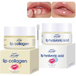 Máscara Labial Noturna de Colágeno com Ácido Hialurônico 20g Hidratação Profunda Hidratante Duradouro Esfoliação Dia e Noite - Image 1