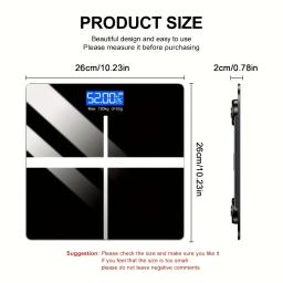Balança digital de alta precisão: 396 lb/180kg de capacidade Grande LCD Indicador de bateria fraca Plataforma fácil de limpar para casa, academia, escritório - Image 4