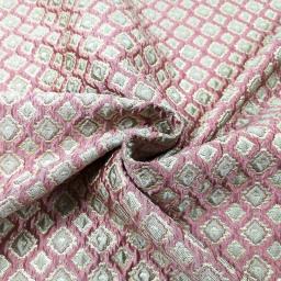 Tecido jacquard brocado em relevo fio dourado diamante trench coat pano para vestido a jarda - Image 3