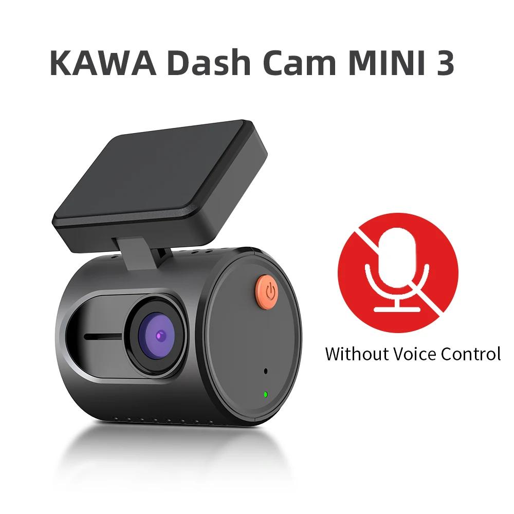 Câmera de painel KAWA MINI 3 Tiny 2K 1296P com controle de voz, visão noturna colorida, câmera de monitoramento de estacionamento 24H, WIFI, G-sensor, supercapacitor - Image 1