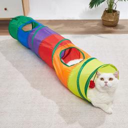 Túnel para Gatos, Brinquedo Colapsável para Animais de Estimação, Brinquedos para Gatos e Cães para Exercícios e Treinamento - Image 2
