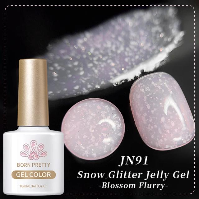 BORN PRETTY Esmalte Geléia Neve Glitter 10ml 6 Garrafas