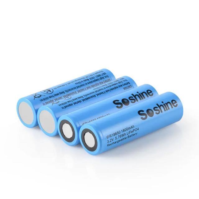 Bateria LiFePo4 3.2V 18650 1800mAh - 2000 Ciclos