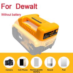 1 Pacote de Adaptador Carregador USB para Bateria Dewalt 18V – Carregamento Rápido Tipo-C + Porta USB, Suporte para Cinto de Trabalho - Image 1