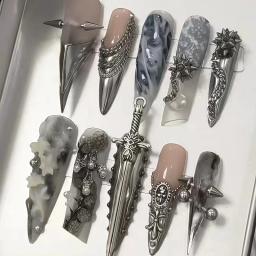 Molde de Silicone 3D para Nail Art: Espada, Lua, Borboleta e Cruz – Ferramenta Essencial para Artistas de Unhas - Image 4