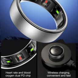 Novo R10 Anel Inteligente À Prova D' Água Monitor de Saúde Men & Women Saúde & Sleep Monitor Anéis Inteligentes Modos Multi-esporte QRing APP - Image 2