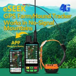 Rastreador GPS Eseek para Cães de Caça, Localizador de Sinal VHF+4G com Beeper para Treinamento de Cães de Caça e Animais de Estimação, com Dispositivo Portátil e Coleira - Image 1