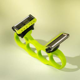 Máquina de cortar cabelo rápida para carecas, aparador de cabelo masculino, máquina de cortar cabelo rápida de dupla cabeça, navalha manual para carecas, navalha manual para carecas. - Image 1