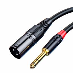 Cabo de áudio fêmea 6.5mm para xlr 6.35 grande dois núcleos xlr microfone balanceado misturador alto-falante áudio 0.5m 1m 1.5m 2m 3m 5m - Image 6