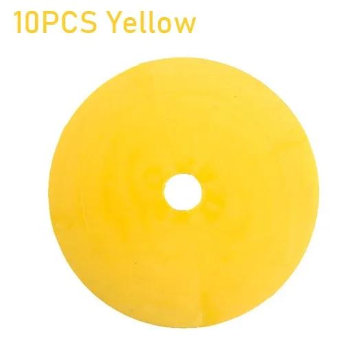 10 peças. Marcadores de Cone Plano para Futebol, Basquete e Treinamento de Agilidade e Velocidade - Equipamento de Treinamento Portátil e Indeformável - Image 1