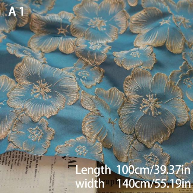 Tecido Jacquard Floral Bolha 100x140cm - Elegância em Relevo para seus Projetos