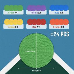 Marcadores de Piso Hikeen Agility Poly Spot de 4 polegadas para Futebol, de Borracha Antiderrapante, em Várias Cores para Jogos, Dança e Atividades Esportivas - Image 5