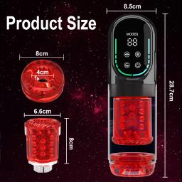 Masturbador masculino automático com movimentos de rotação, lambida, sucção e imitação de sexo oral, controlado por aplicativo, bomba peniana, brinquedos sexuais para homens. - Image 6
