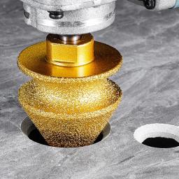 Fresa de Chanfrar Diamantada 4 em 1 para Acabamento de Bordas, para Esmerilhadeira Angular, Perfuração de Furos em Cerâmica e Mármore, Máquina de Chanfrar Diamantada - Image 4