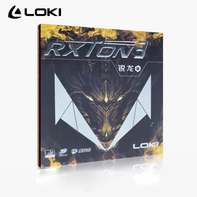 Original loki rxton 3 pegajoso tênis de mesa borracha ping pong esponja de borracha mesa tenis bolo esponja ping pong acessórios