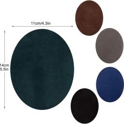 4 pçs ferro em remendos reparação remendos oval camurça couro cotovelo remendos cotovelo joelho remendos de veludo para camisola reparação roupas jeans - Image 3