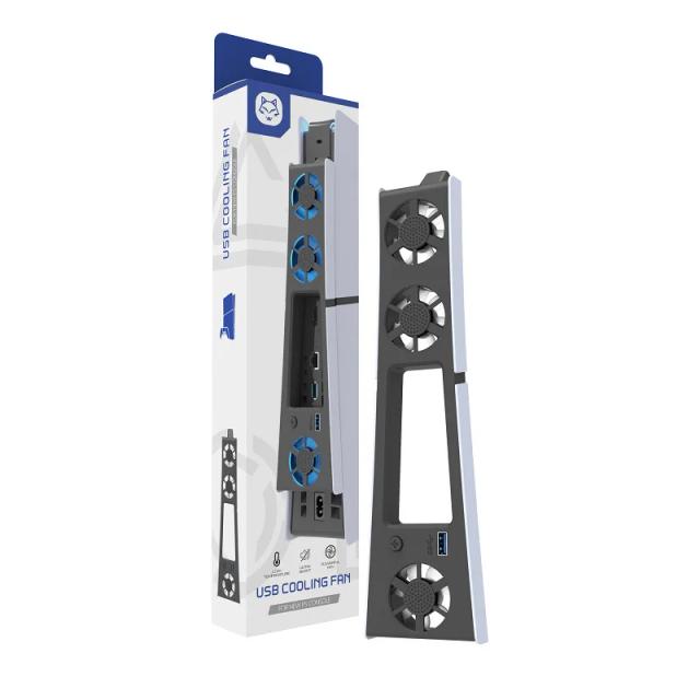 Ventilador Refrigerador para PS5 Slim - Resfriamento Eficiente com LED - 1 Unidade