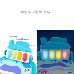 Musical bebê atividade ginásio rack jogar esteira criança quebra-cabeça tapete teclado de piano infantil playmat rastejando jogo almofada brinquedo do bebê presente - Image 4