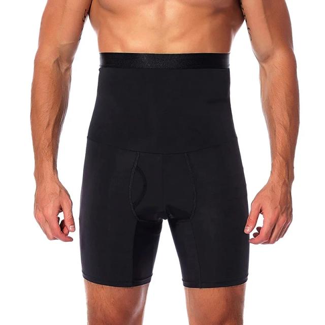 Shorts Boxer Modelador Masculino Compressão Cintura Alta Controle de Barriga