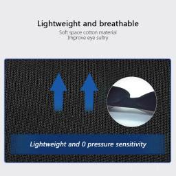 Máscara de Olhos 3D Contornada para Dormir - Bloqueio de Luz para Homens e Mulheres, Viseira Côncava para Sono Profundo e Visão Noturna - Image 6