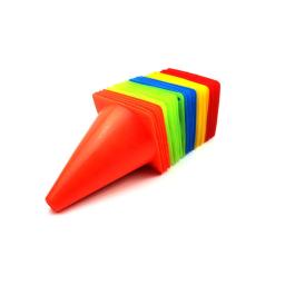 Cones de futebol de plástico equipamento de treinamento de futebol 18cm cones de marcação crianças cone de tráfego discos de agilidade curso de obstáculo esportes - Image 3