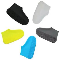 Capas de sapato impermeáveis, capas de borracha antiderrapantes para dias chuvosos, protetores de bota reutilizáveis m/l, acessórios para clima molhado - Image 1