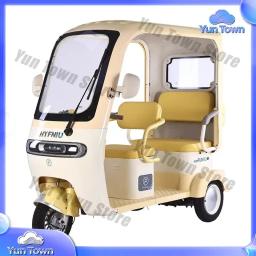 Lazer transfronteiriço com triciclo elétrico de cobertura para recolha e entrega em casa, veículo elétrico infantil, ponto de embarque para caravana, transporte de passageiros - Image 5