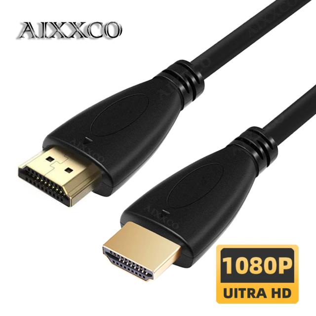 AIXXCO Cabo HDMI Banhado a Ouro 10M Compatível com HDMI 1.4 1080p 3D