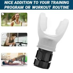 1 unidade de aparelho portátil para exercícios respiratórios para os pulmões, treinador de respiração para fitness, treino de resistência com resistências ajustáveis para esportes. - Image 4
