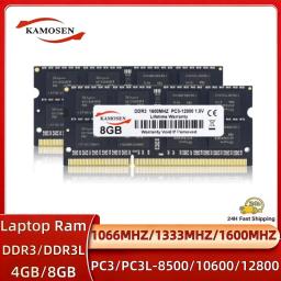 DDR3 DDR3L 4GB 8GB SO-DIMM 1333MHZ 1600MHz PC3L /PC3--12800S 10600S 8500S 1.5V 1.35V 204pin 2RX8 SODIMM Memórias para notebook portátil - Image 1