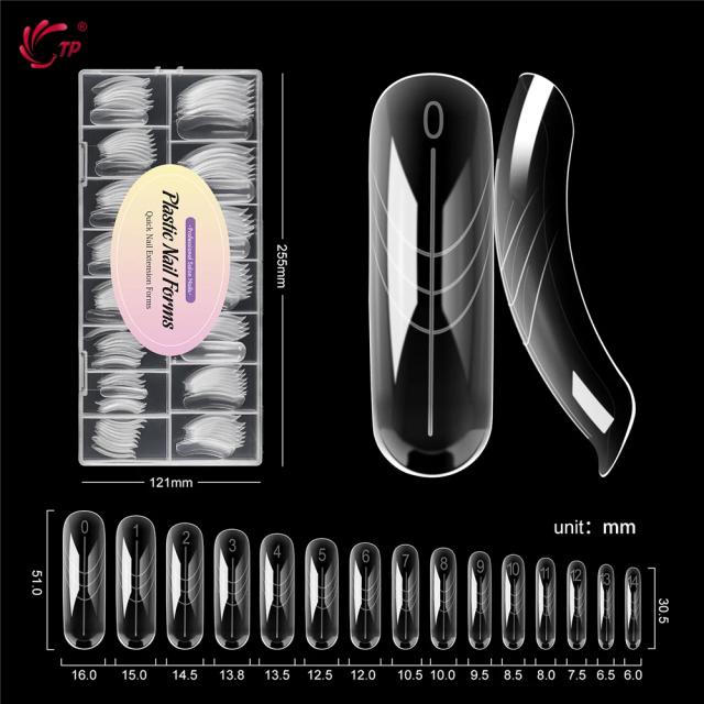 TP Formas de Unha Longas Curvas para Unhas Coffin/Stiletto 150 Peças
