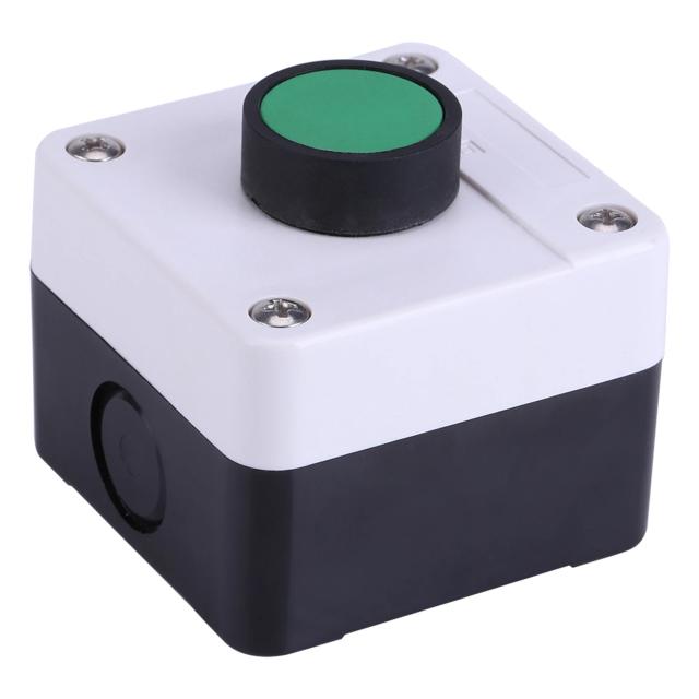 Caixa de Controle ABS com Botão Verde IP54 para Abridor de Portão
