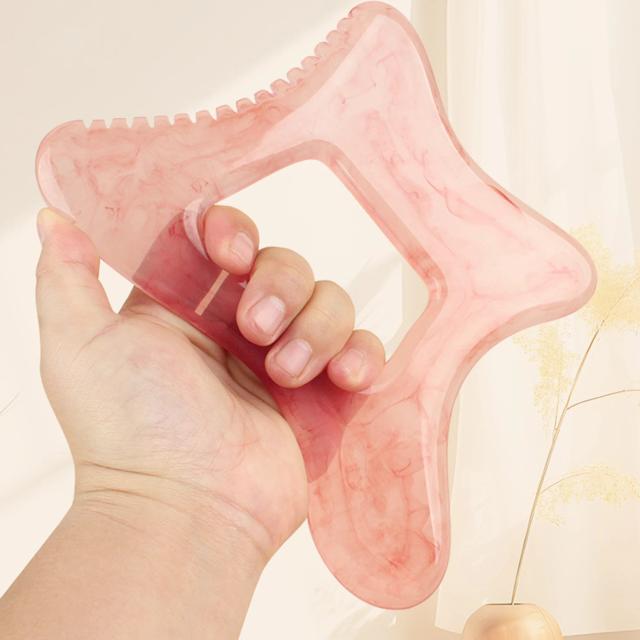 Ferramenta Gua Sha Corporal em Resina - Drenagem Linfática e Modelagem Corporal