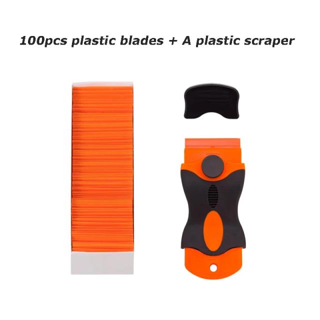Raspador de Plástico Multiuso com 100/200 Lâminas - Limpeza sem Arranhões