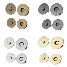 Fechos magnéticos Fechos Botões para Bolsa, Carteira Artesanato, Saco Peças Acessórios, Adsorção Fivela, 14mm, 18mm, 10 conjuntos por lote - Image 1