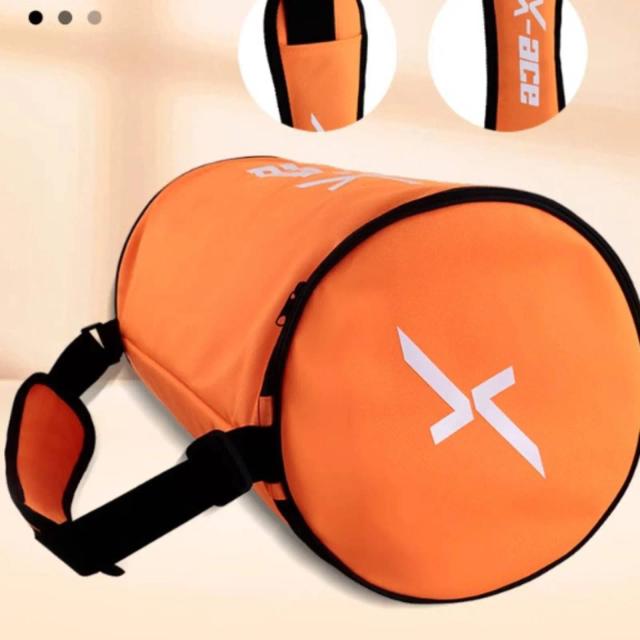 Bolsa Cilíndrica para Tênis de Grande Capacidade, Bolsa para Raquete de Tênis, Equipamento Esportivo com Camada Isolante, Portátil para Treinamento e Competição