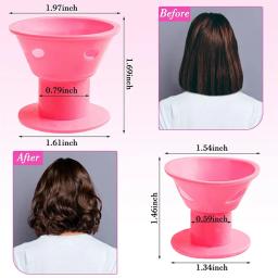 10/20 pçs rolos de cabelo de borracha macia silicone heatless rolos de cabelo clipes sem machucar rolos de cabelo cabeleireiro diy ferramentas de estilo de cabelo - Image 3