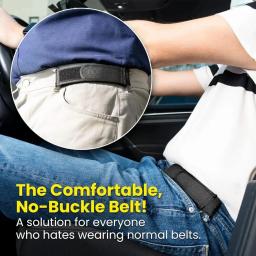 Cinto masculino confortável e elegante, cinto sem fivela, ultra macio, sem fivela, cintos elásticos unissex, cintos sem fivela - Image 3