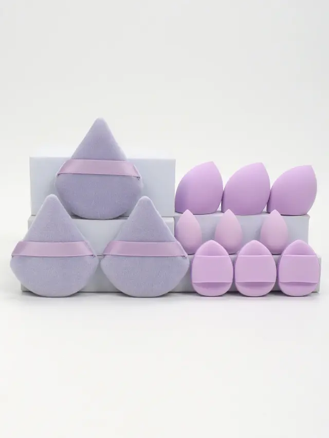 Conjunto de Esponjas de Maquiagem Multiuso 12 Peças