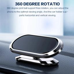 360 °   Suporte magnético do telefone do carro ímã smartphone suporte móvel celular gps suporte para iphone 13 12 xr xiaomi mi huawei samsung lg - Image 2