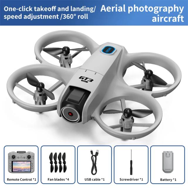 Mini Drone GT3 8K HD com Controle Remoto e Modo Headless Quadcopter Flip