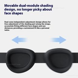 Máscara de Olhos 3D Dreamlight para Viagem, Máscara de Dormir com Bloqueio de Luz, Auxílio Estereoscópico 3D, Portátil, Ajustável, Moldada em Forma Côncava - Image 3