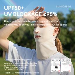 ROCKBROS Lenço Facial Unissex Respirável para Atividades ao Ar Livre, Protetor de Pescoço, Máscara Facial Anti-UV para Ciclismo, Protetor Solar para o Rosto - Image 3