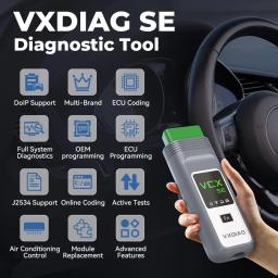 VXDIAG VCX SE para Mercedes BENZ VX800 Scanner OBD2 Ferramenta de Diagnóstico para MB Star C6 Scanner Automotivo DoIP Codificação de ECU Programação J2534 - Image 2