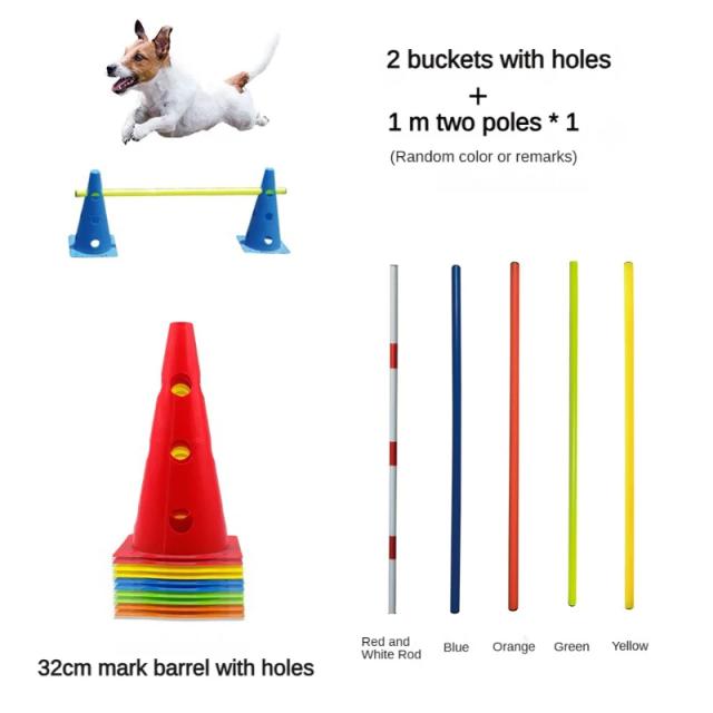 Conjunto de Treinamento de Agilidade para Animais de Estimação, Barra de Salto, Equipamento de Treinamento de Obstáculos para Cães, Dispositivo de Treinamento para Cães, Suprimentos para Animais de Estimação