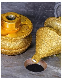 Fresa de Chanfrar Diamantada 4 em 1 para Acabamento de Bordas, para Esmerilhadeira Angular, Perfuração de Furos em Cerâmica e Mármore, Máquina de Chanfrar Diamantada - Image 6