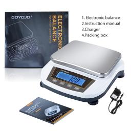Balança digital de precisão, 5kg, 0.01g, laboratório, balança eletrônica, tela retroiluminada, joias, balança de cozinha, 100-240v - Image 1