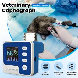 Monitor CA10M ETCO2 para Animais de Estimação, Capnógrafo Veterinário para Monitoramento de Pacientes - Image 1